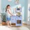 KidKraft Cheerful Chef Blue Wooden Play Kitchen with 5 Accessories